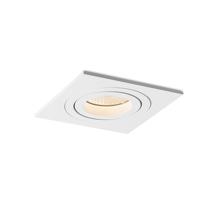 RENDL PASADENA GU10 SQ I zápustná biela 230V LED GU10 7W – obrázok 1