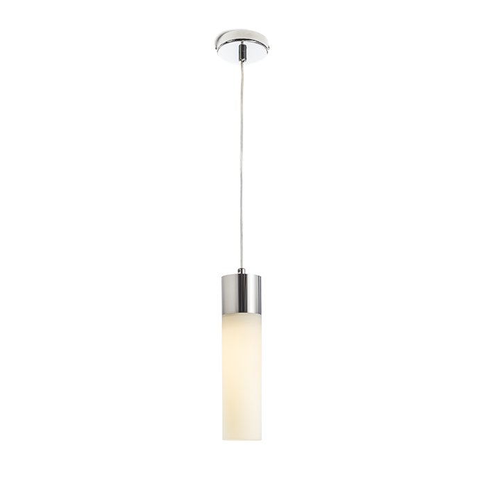 RENDL EIGHT závesná opálové sklo/chróm 230V LED E27 11W – obrázok 1