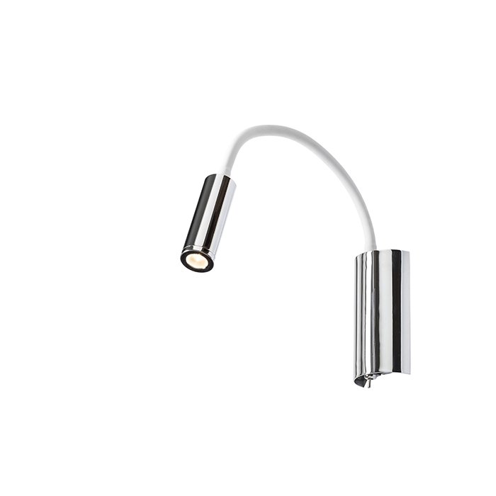 RENDL SHOW nástenná biela chróm 230V LED 3W 3000K – obrázok 1