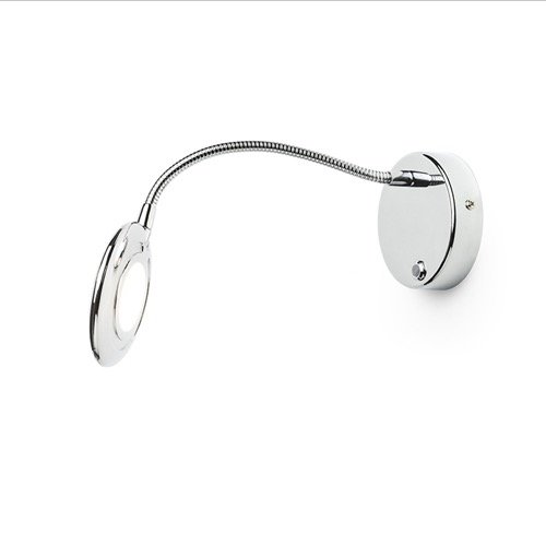 RENDL FLAP nástenná chróm 230V LED 4.2W 120° 3000K – obrázok 1