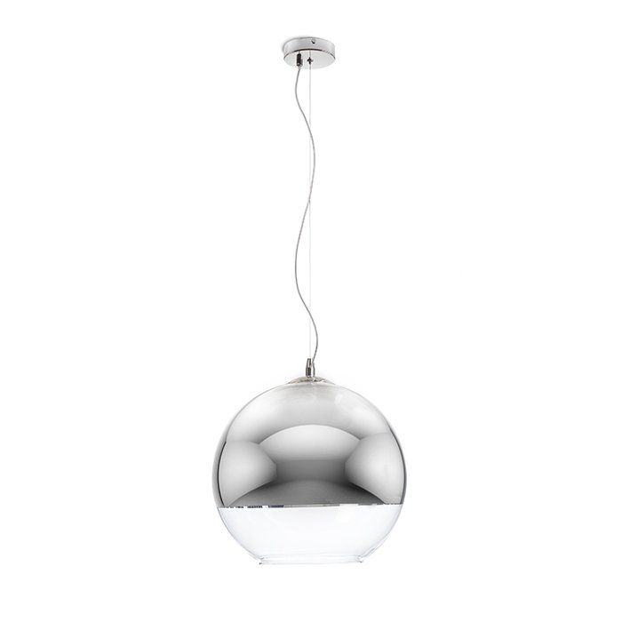 RENDL BEAU MONDE 35 závesná chrómové sklo/číre sklo 230V LED E27 15W – obrázok 1