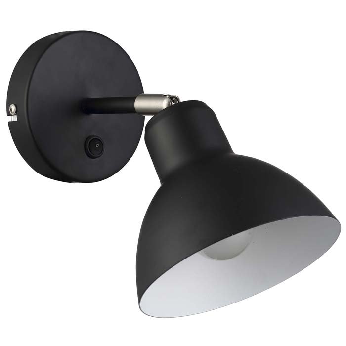 RENDL BAROQUE nástenná čierna chróm 230V LED E27 11W – obrázok 1