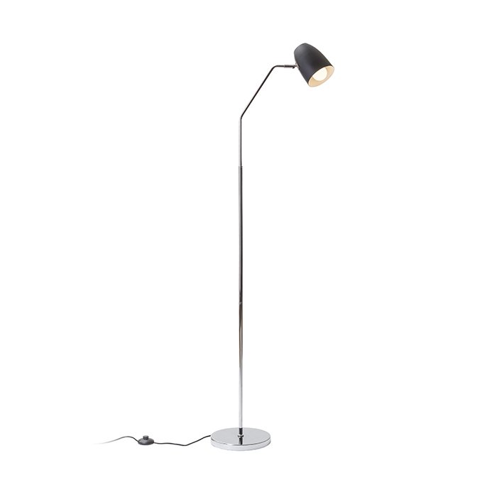 RENDL PRAGMA stojanová čierna chróm 230V LED E27 11W – obrázok 1