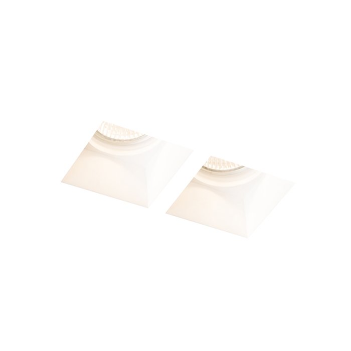 RENDL QUO SQ II zápustná sadrová 230V LED GU10 2x8W – obrázok 1