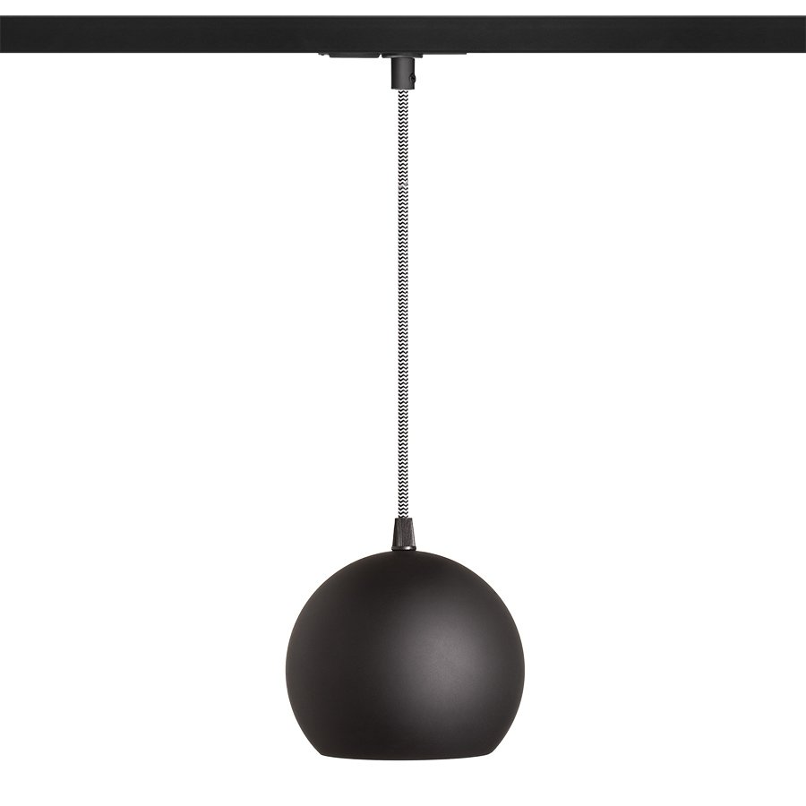 RENDL COPA na jednookr. lištu čierna sklo 230V LED E27 11W – obrázok 1