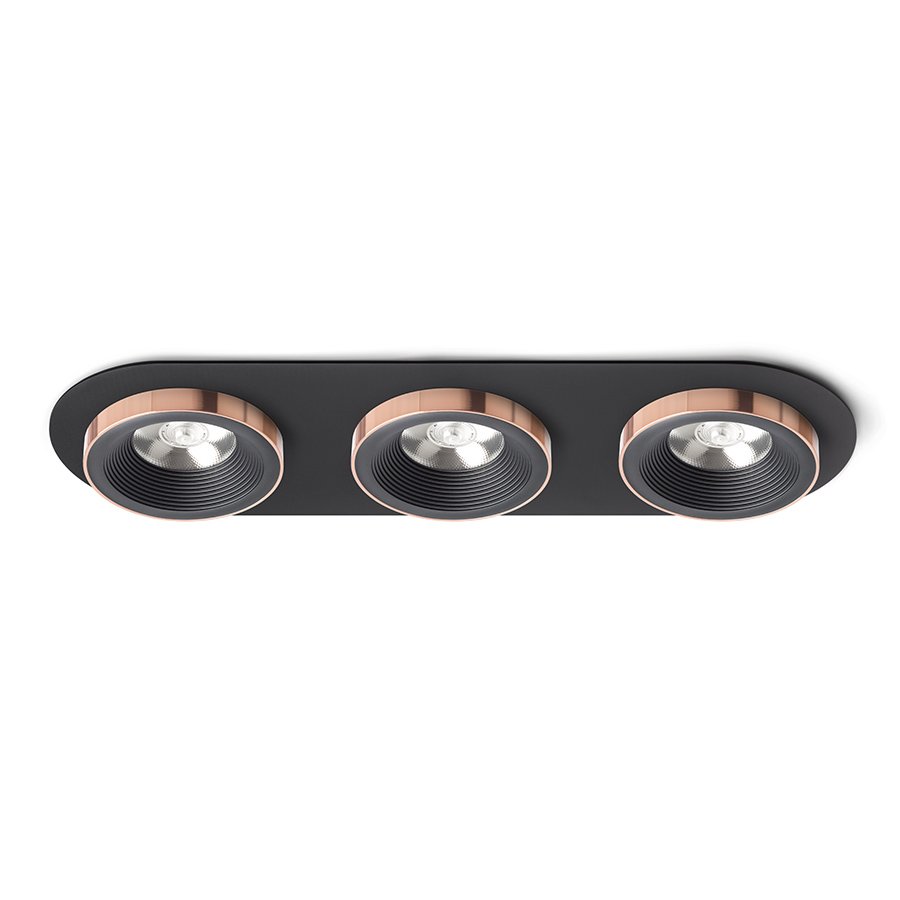 RENDL SHARM R III zápustná čierna/čierna meď 230V LED 3x10W 24° 3000K – obrázok 1