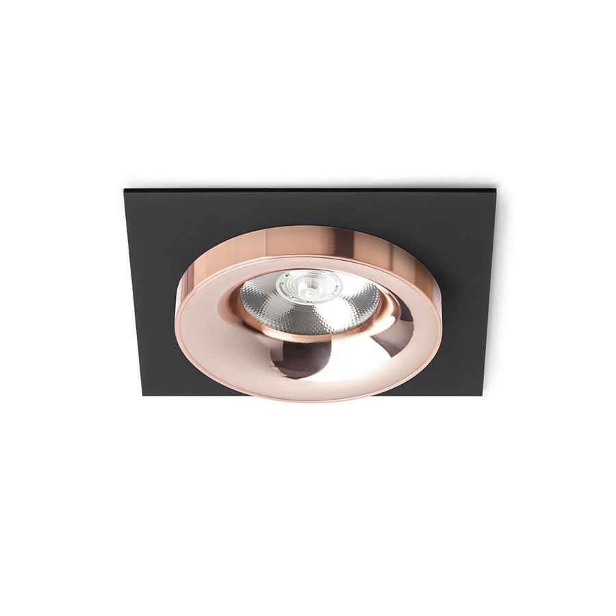 RENDL SHARM SQ I zápustná čierna meď/meď 230V LED 10W 24° 3000K – obrázok 1