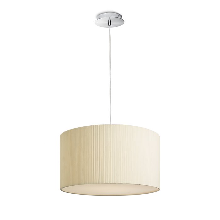 RENDL LALO 40 závesná krémová biela matný nikel 230V LED E27 3x15W – obrázok 1