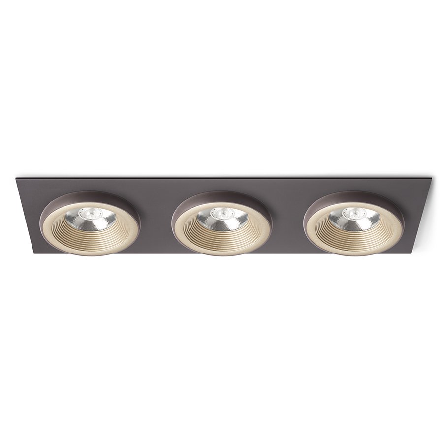 RENDL SHARM SQ III zápustná perlová zlatá/hnedá 230V LED 3x10W 24° 3000K – obrázok 1