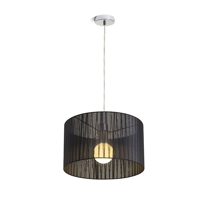 RENDL GLAMOUR 35/20 závesná čierna 230V LED E27 15W – obrázok 1