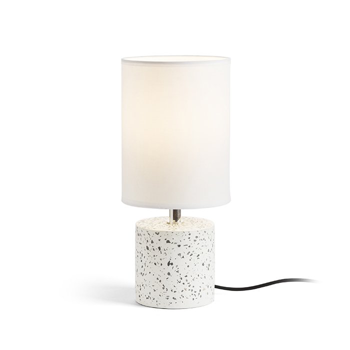 RENDL CAMINO stolná s tienidlom biela dekor teraso 230V LED E27 15W – obrázok 1