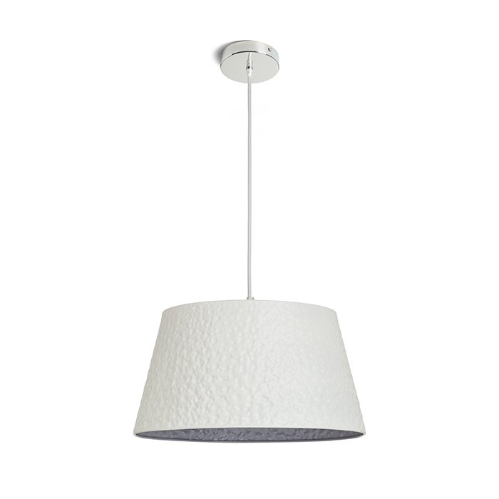 RENDL BUCKY 40 závesná biela/sivá kov 230V LED E27 15W – obrázok 1