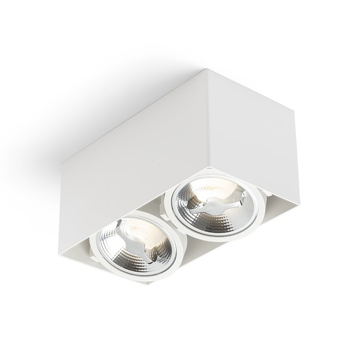 RENDL JAMES II DIMM stropná matná biela 230V LED 2x15W 24° 3000K – obrázok 1