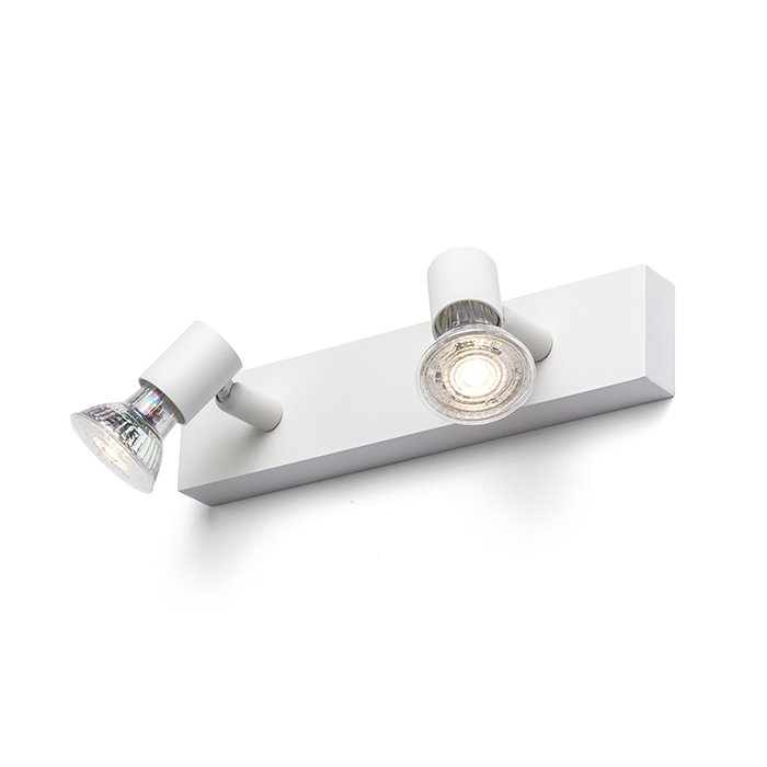 RENDL TRICA II nástenná biela 230V GU10 2x25W – obrázok 1