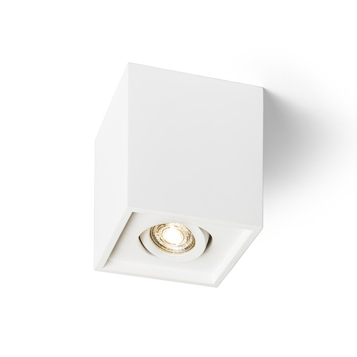 RENDL COLES SQ stropná sadrová 230V LED GU10 15W – obrázok 1
