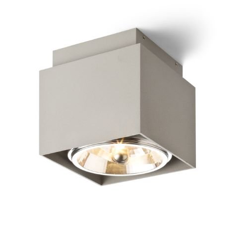RENDL EX 111 hranatá stropná česaný hliník 230V/12V G53 50W – obrázok 1