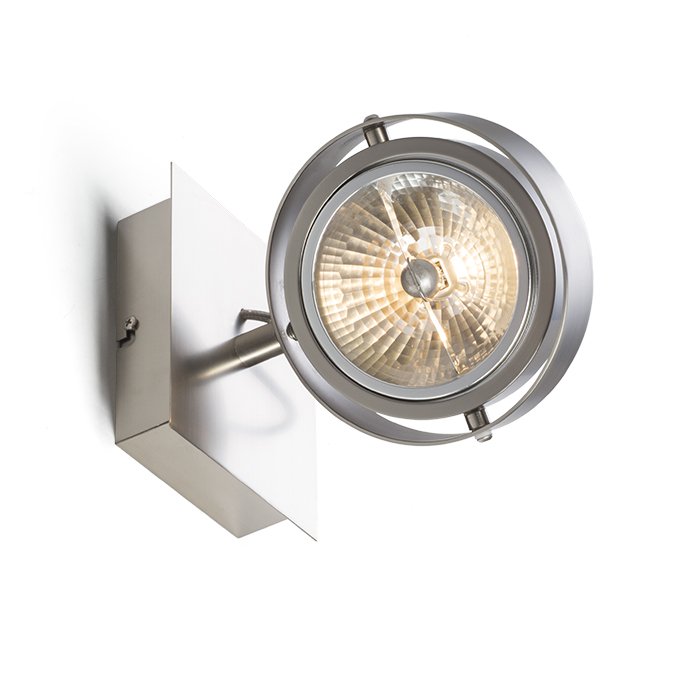 RENDL CASSIE nástenná matný nikel 230V LED G53 15W – obrázok 1
