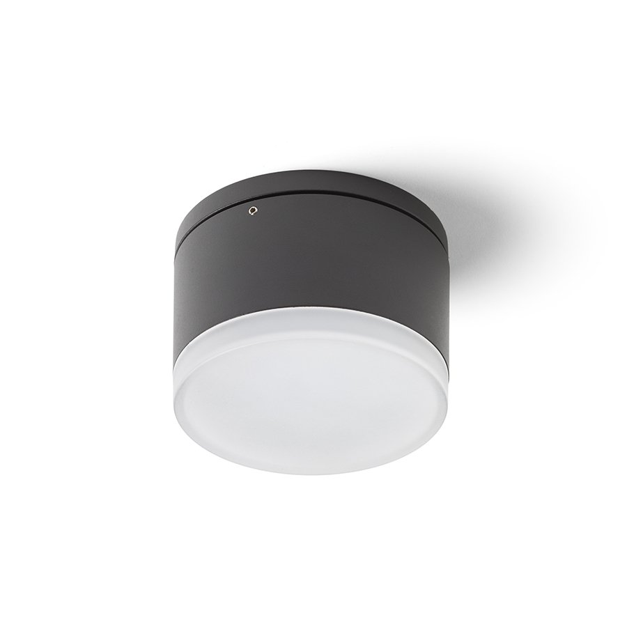 RENDL ORIN R stropná antracitová satinovaný akrylát 230V LED 10W IP54 3000K – obrázok 1