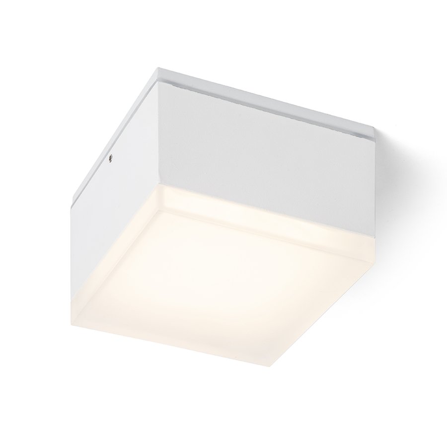 RENDL ORIN SQ stropná biela satinovaný akrylát 230V LED 10W IP54 3000K – obrázok 1