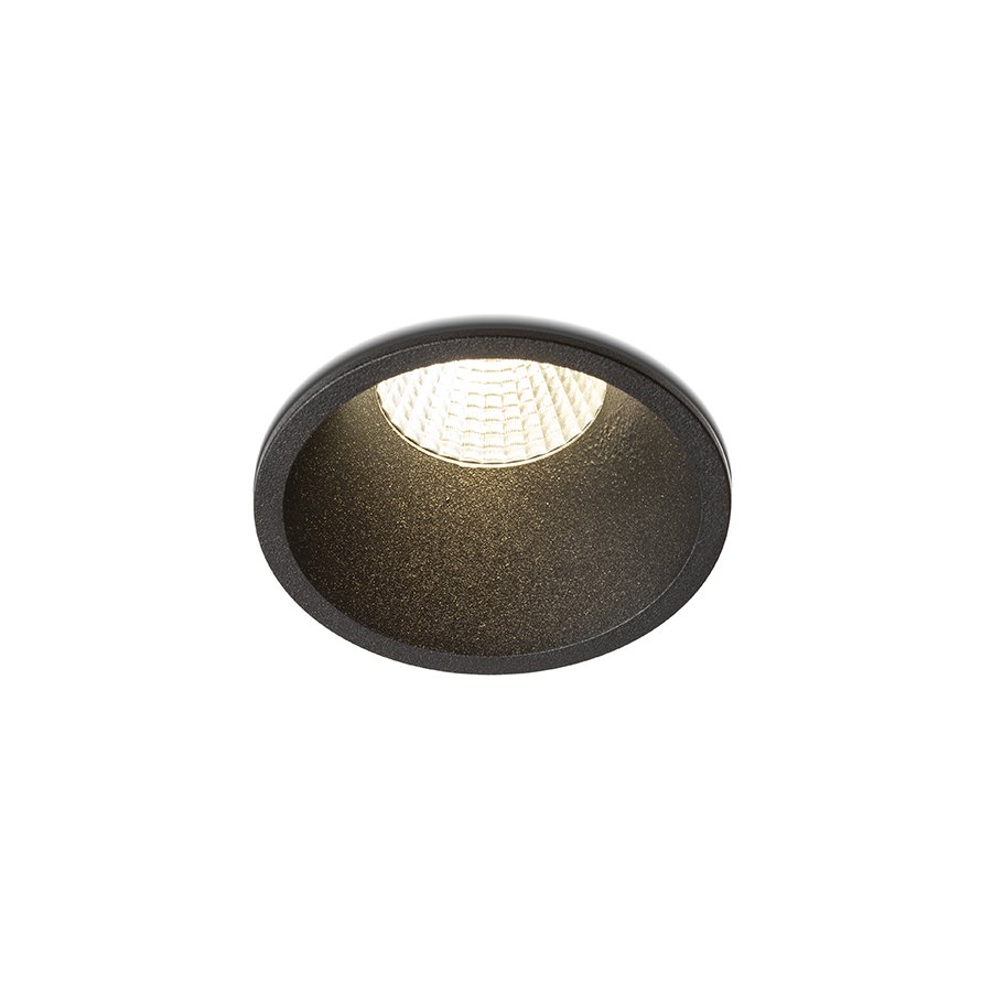 RENDL OWEN DIMM zápustná čierna 230V LED 7W 45° IP54 3000K - 1800K – obrázok 1