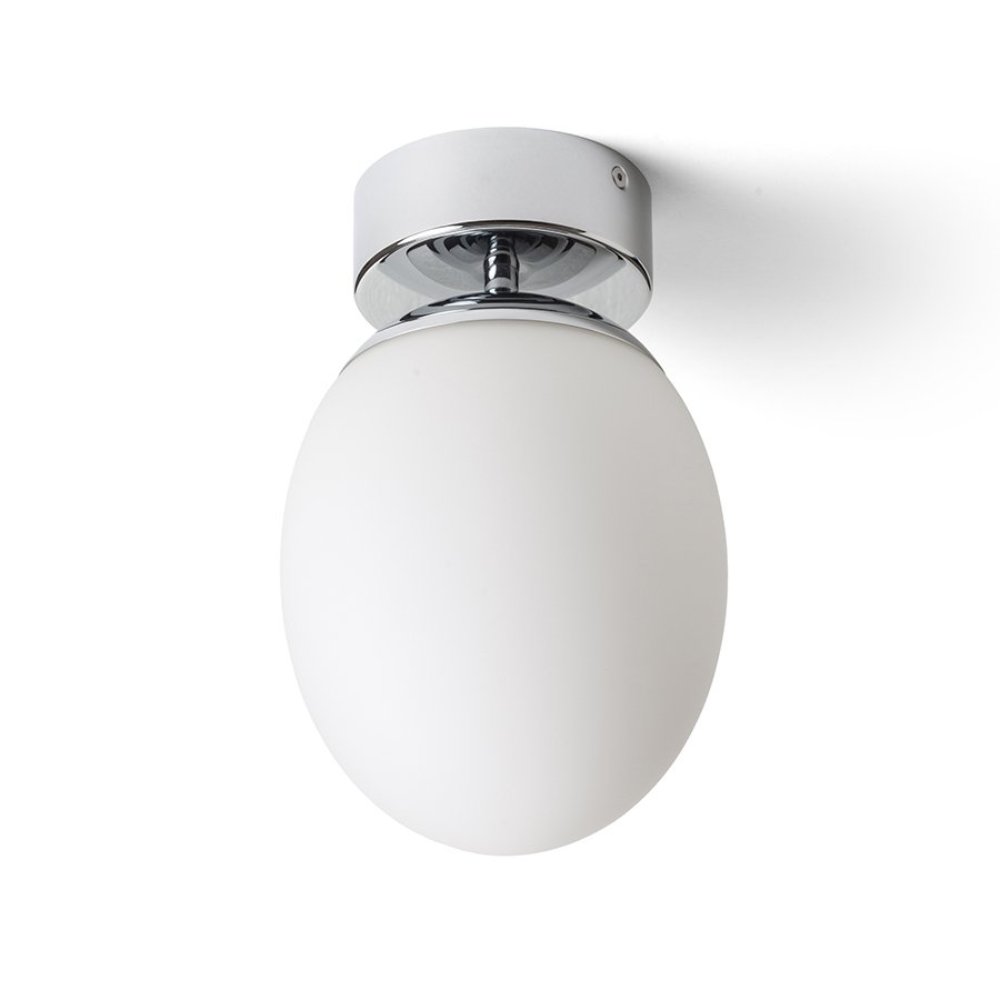 RENDL MERINGUE 16 stropná opálové sklo/chróm 230V LED E27 15W IP44 – obrázok 1