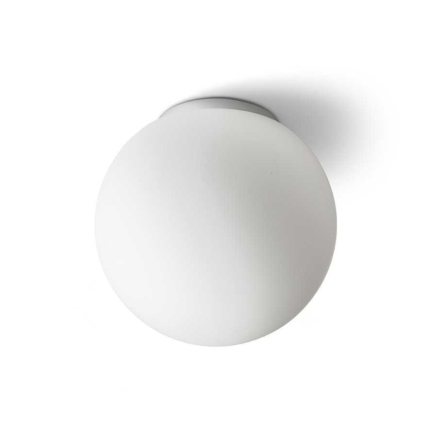 RENDL BOLLY 26 stropná opálové sklo/chróm 230V LED E27 15W IP44 – obrázok 1
