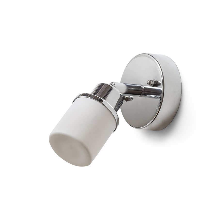 RENDL LINN I nástenná opálové sklo/chróm 230V LED G9 3W IP44 – obrázok 1