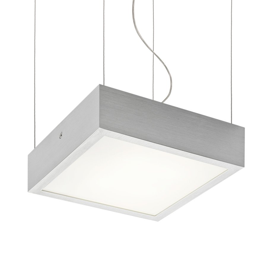 RENDL STRUCTURAL LED 20x20 závesná česaný hliník 230V LED 12W 3000K – obrázok 1