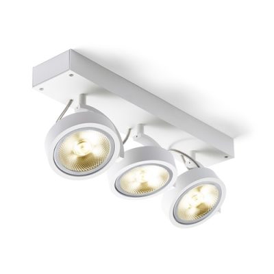 RENDL KELLY III nástenná biela 230V LED G53 3x15W