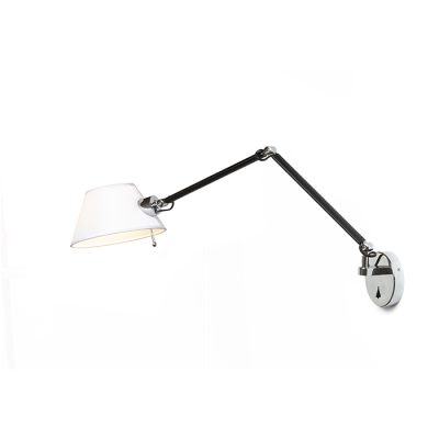 RENDL MONTANA nástenná biela/čierna chróm 230V LED E27 11W