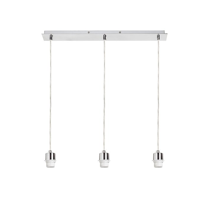 RENDL MORE 60 stropná závesná základňa chróm 230V LED E27 3x15W – obrázok 1
