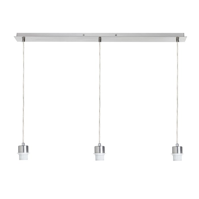 RENDL MORE 80 stropná závesná základňa chróm 230V LED E27 3x15W – obrázok 1