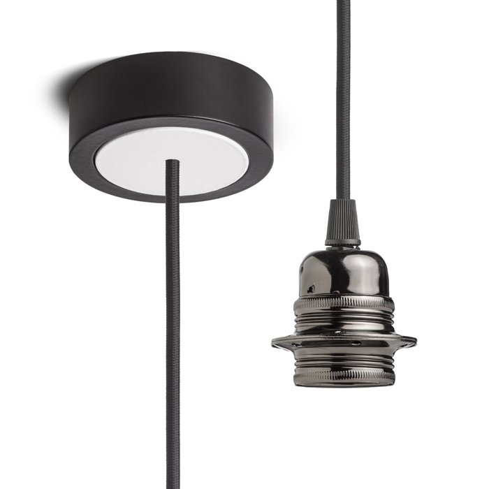RENDL HEX závesná súprava ČZ+ČK+ČCHO+BK1 čierna 230V LED E27 15W – obrázok 1