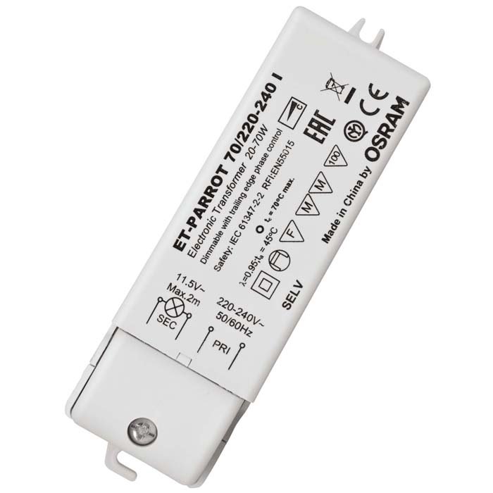 RENDL TRAFO 20-70W 12V AC DIMM 12V 70W – obrázok 1
