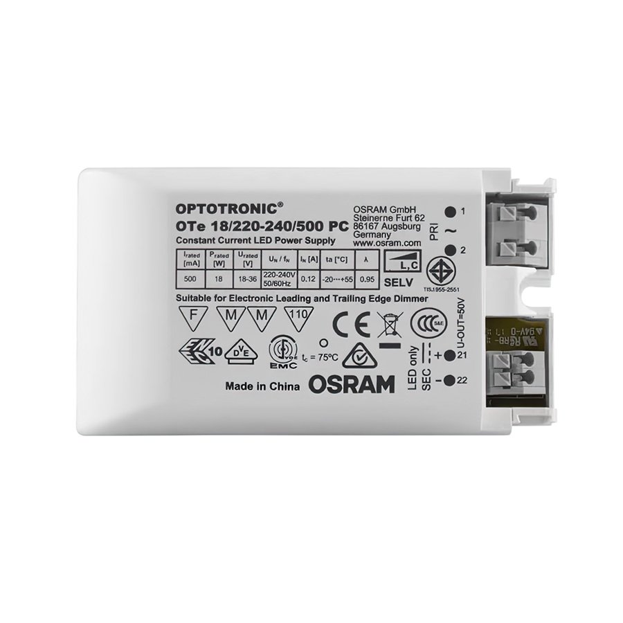 RENDL DRIVER LED 9-18W DIMM 500mA max. 18W – obrázok 1