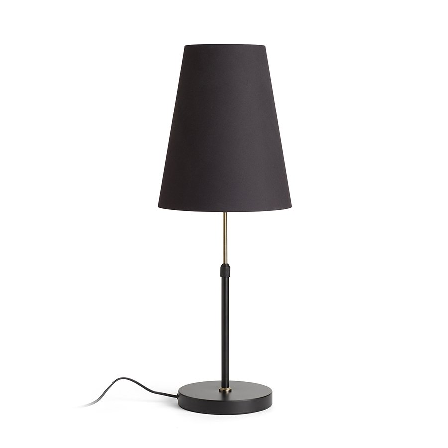 RENDL EMMETT stolný podstavec čierna staromosadzná 230V LED E27 15W – obrázok 1